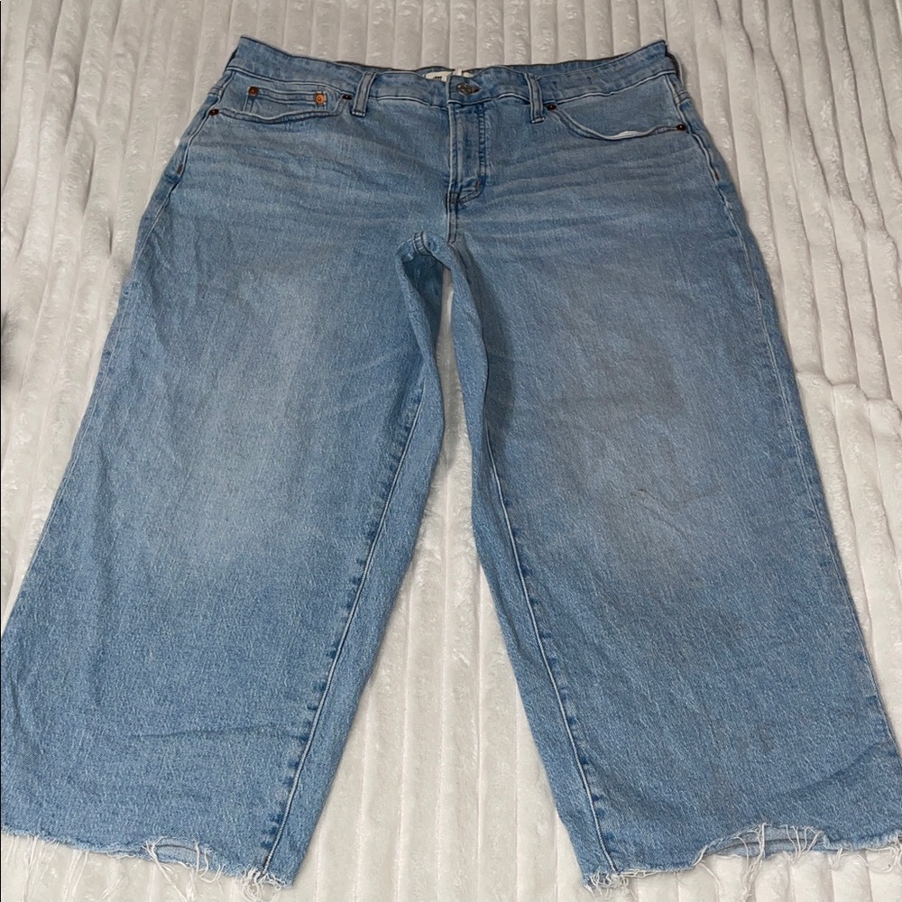 Madewell The Curvy Perfect Vintage Wide-Leg Crop Jean | Size 33 Petite